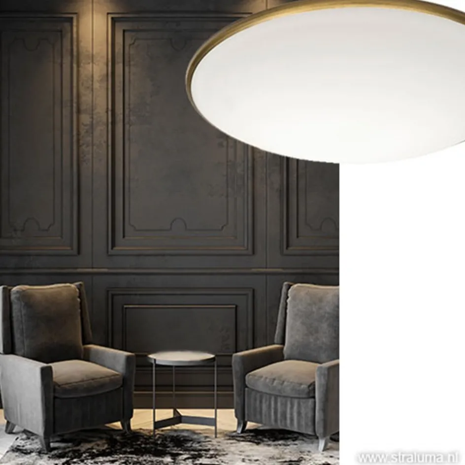 Plafonnière Art rond brons 35 cm>Straluma Outlet