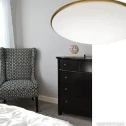 Plafonnière Art rond brons 35 cm><noscript><img width=