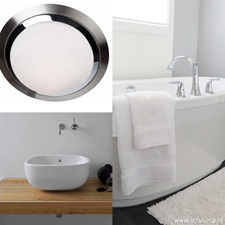 Plafonnière 35cm rond led 3-stappen dimb>Straluma Outlet