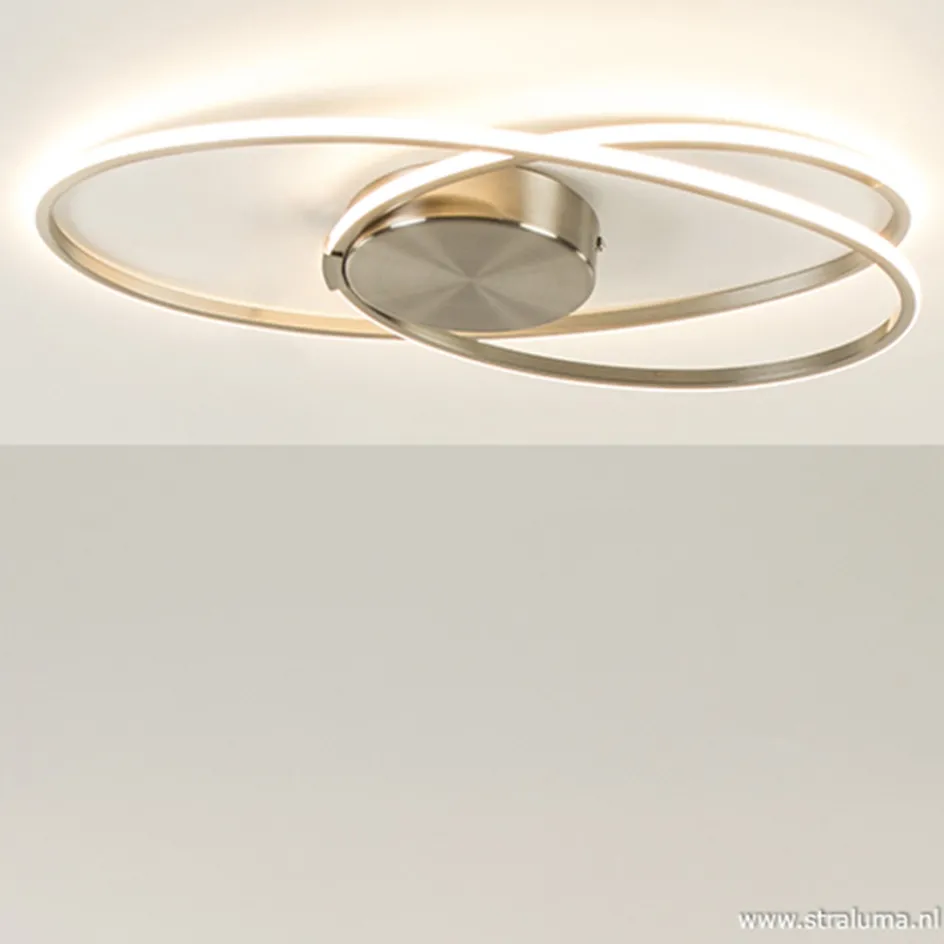 Plafonnière Eclipse nikkel led 3-st.dimb>Straluma Online