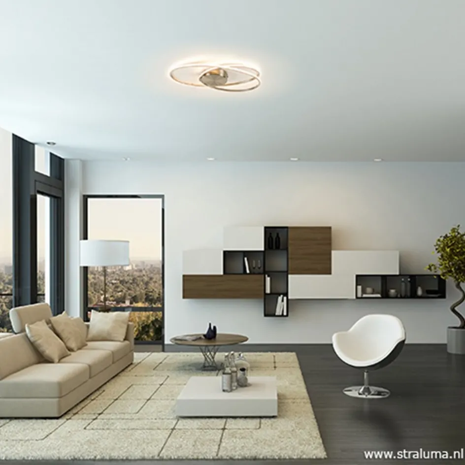 Plafonnière Eclipse nikkel led 3-st.dimb>Straluma Online