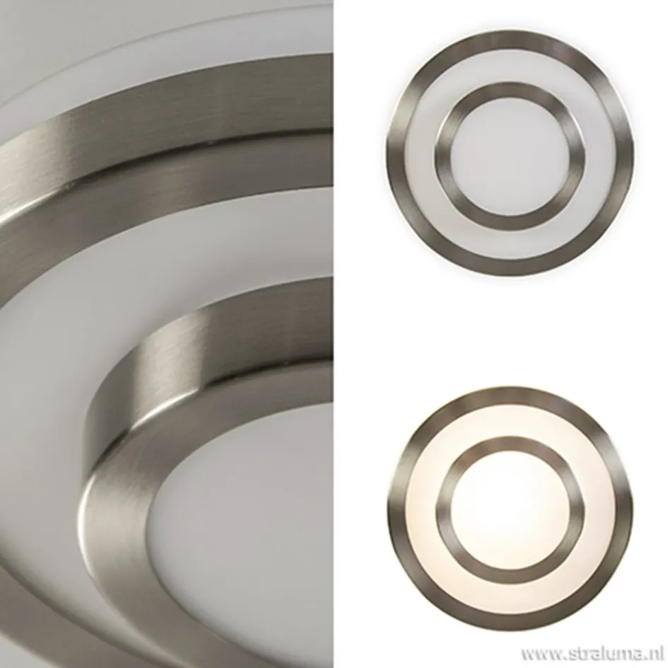 Plafonnière Master 335 nikkel IP44>Straluma