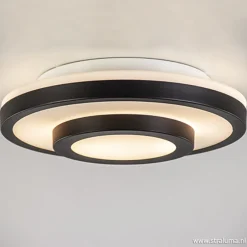 Plafonnière Master 435 zwart/glas IP44>Straluma Outlet