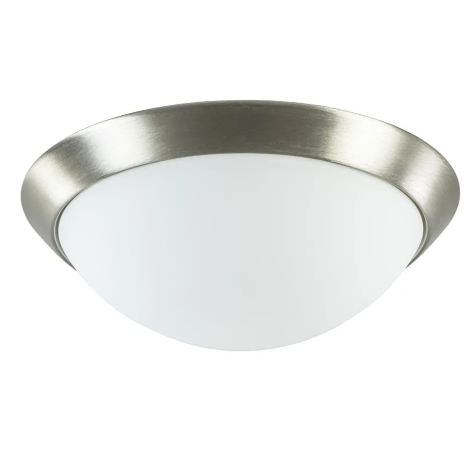 Plafonnière modern met staal en glas>Straluma