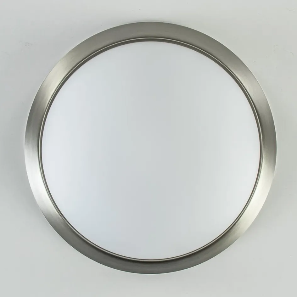 Plafonnière modern met staal en glas>Straluma