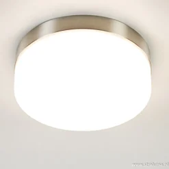 Plafonnière nikkel/opaal 18cm 3-st.dim.>Straluma Sale