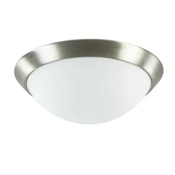Plafonnière rvs + mat glas 30cm>Straluma Outlet