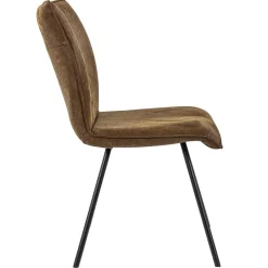 PU lederen eetkamerstoel camel met smalle zwarte pootjes></noscript>Straluma Clearance