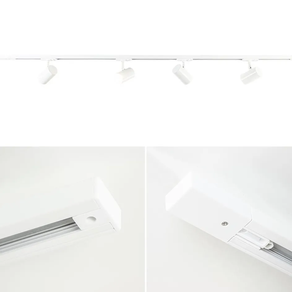Railsysteem set wit inclusief 4 spots tube>Straluma Clearance