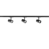 Railsysteem zwart 1mtr compleet met 3xspot>Straluma Outlet