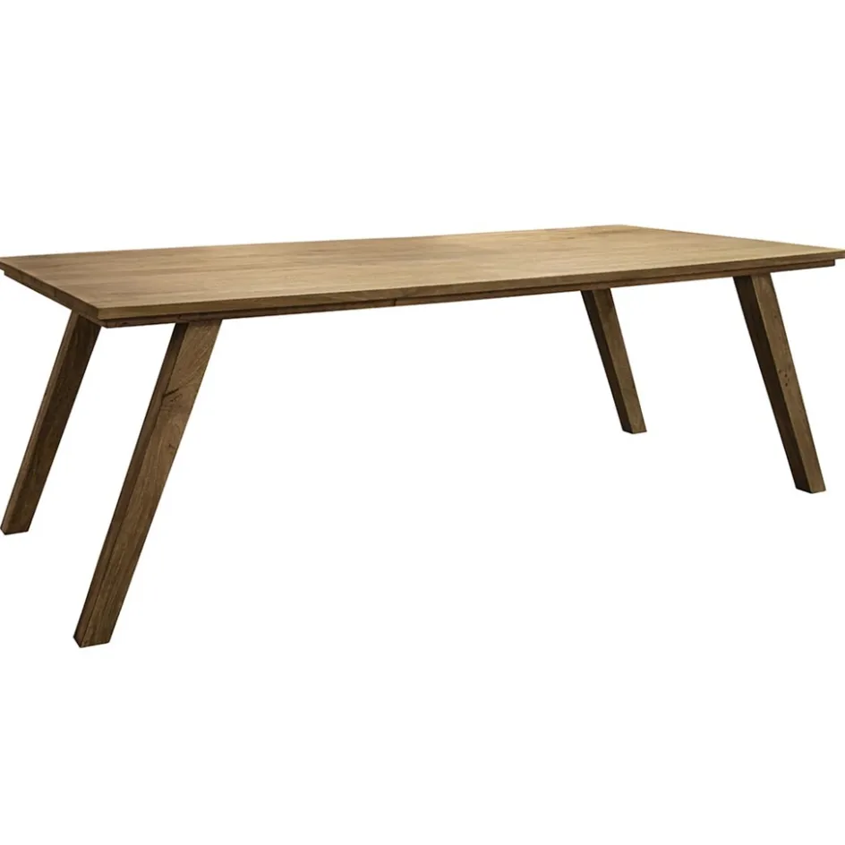 Rechthoekige eettafel gebleekt en geborsteld mangohout 220x100 cm>Straluma Best