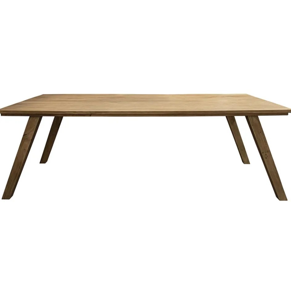 Rechthoekige eettafel gebleekt en geborsteld mangohout 220x100 cm>Straluma Best