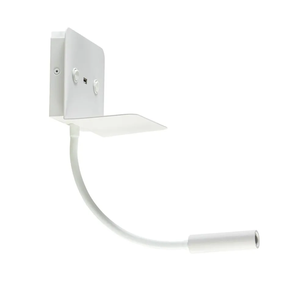 Rechthoekige wandlamp inclusief LED en USB>Straluma