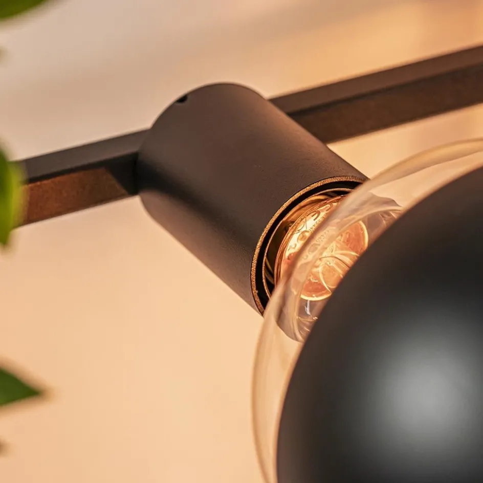 Rechthoekige wandlamp zwart frame met plantenpotten>Straluma Discount