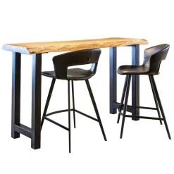 Retro barkruk zwart met imitatieleer></noscript>Straluma New