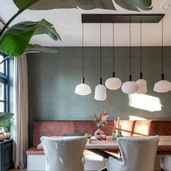 Retro 6-lichts hanglamp opaal glas met relief><noscript><img width=