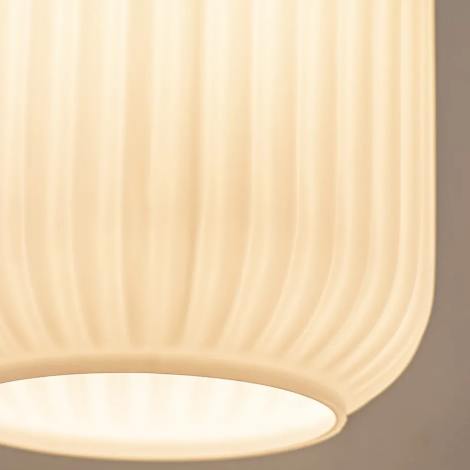 Retro plafondlamp zwart met wit glas>Straluma Sale