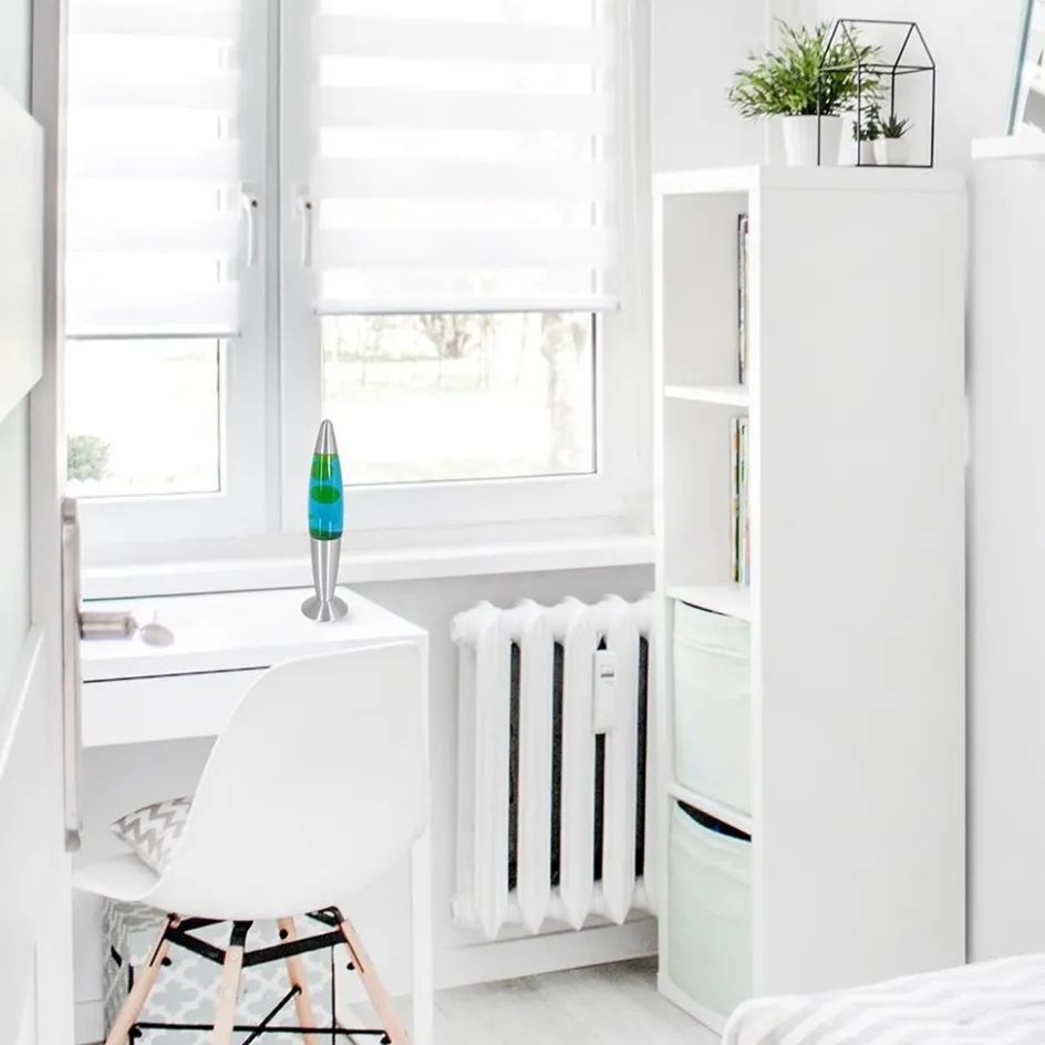 Retro tafellamp Lava blauw water met groen>Straluma Discount