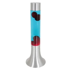 Retro tafellamp lava blauw met rood>Straluma Outlet
