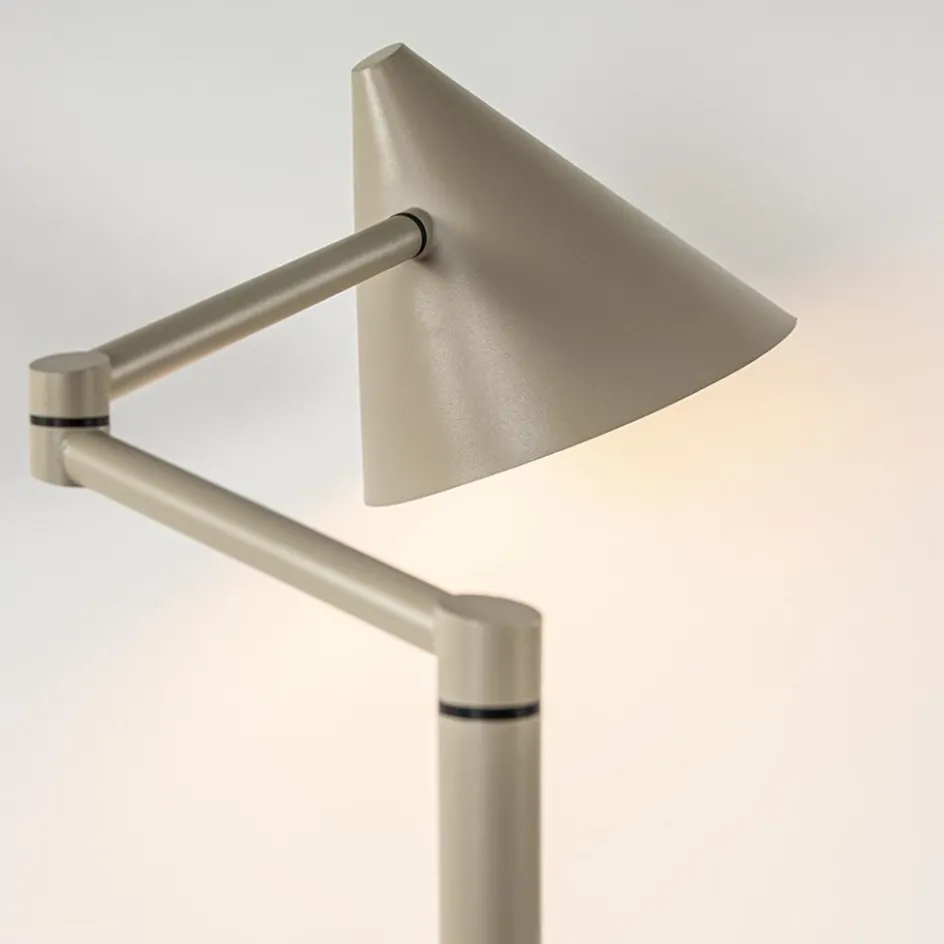 Retro tafellamp met kap verstelbaar zand>Straluma Best