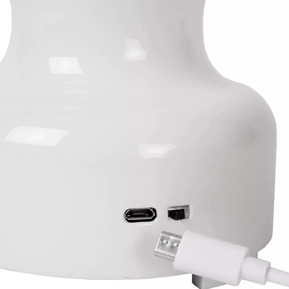 Retro tafellamp olielamp op batterij wit>Straluma Best