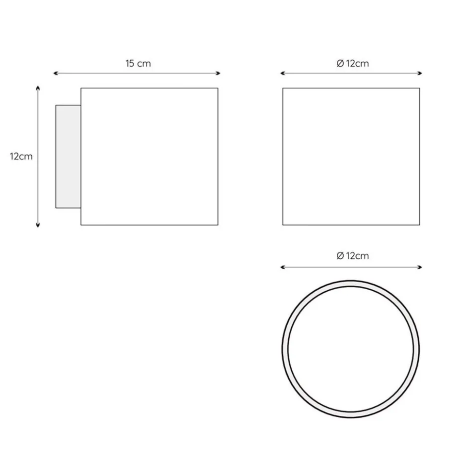 Retro wandlamp cilinder badkamer IP44>Straluma Online