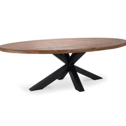 Robuuste eettafel ovaal 240 cm mangohout>Straluma Clearance