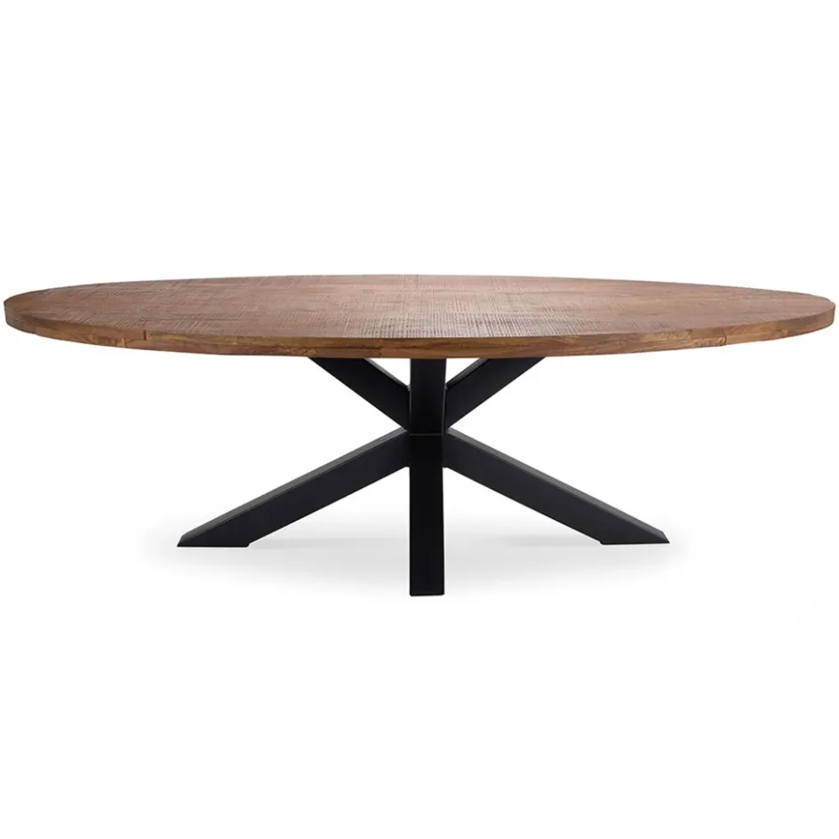 Robuuste eettafel ovaal 240 cm mangohout>Straluma Clearance