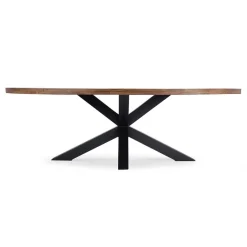 Robuuste eettafel ovaal 240 cm mangohout><noscript><img width=