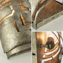 Robuuste wandlamp ambachtelijk zilver><noscript><img width=