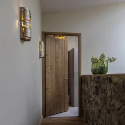 Robuuste wandlamp ambachtelijk zilver><noscript><img width=