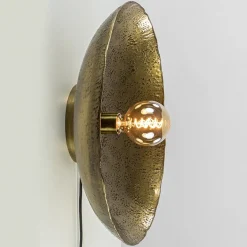 Robuuste wandlamp Neva rond 50 cm antiek brons>Straluma Discount