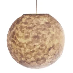 Romantische hanglamp bol creme schelp>Straluma Online