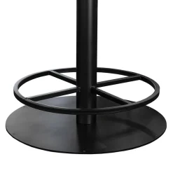 Ronde bartafel Woodstock grijs/zwart Ø130x92 cm><noscript><img width=