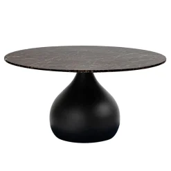 Ronde eetkamertafel bruin marmer Ø120 cm>Straluma Outlet