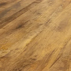 Ronde eettafel mangohout met zwarte poot Ø130 cm><noscript><img width=