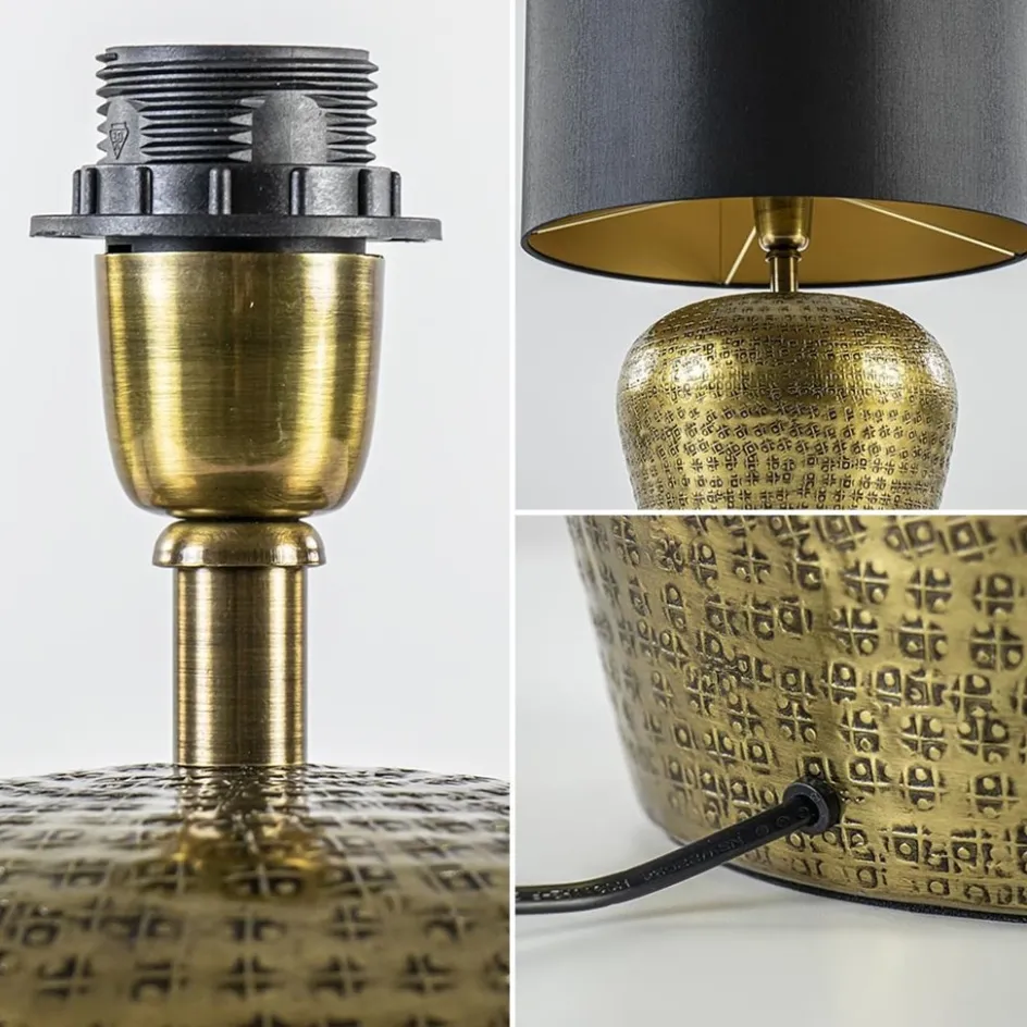 Ronde lampvoet Gondia antiek brons exclusief kap>Straluma Hot