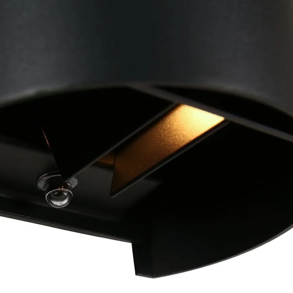 Ronde LED buitenlamp zwart inclusief lichtsensor>Straluma Sale