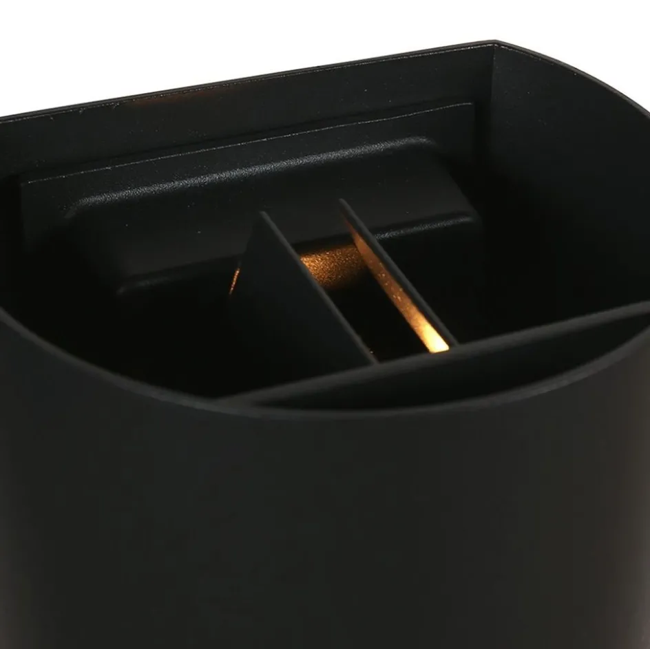 Ronde LED buitenlamp zwart inclusief lichtsensor>Straluma Sale