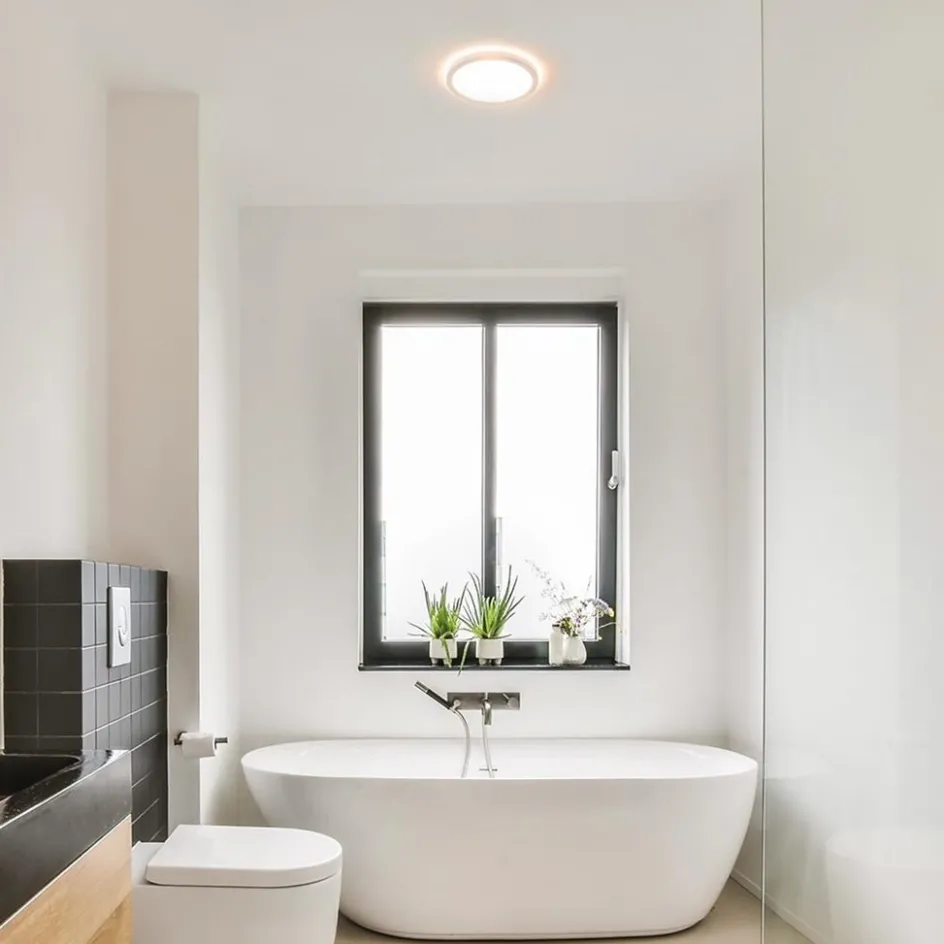 Ronde LED plafondlamp wit met 3 licht opties>Straluma New