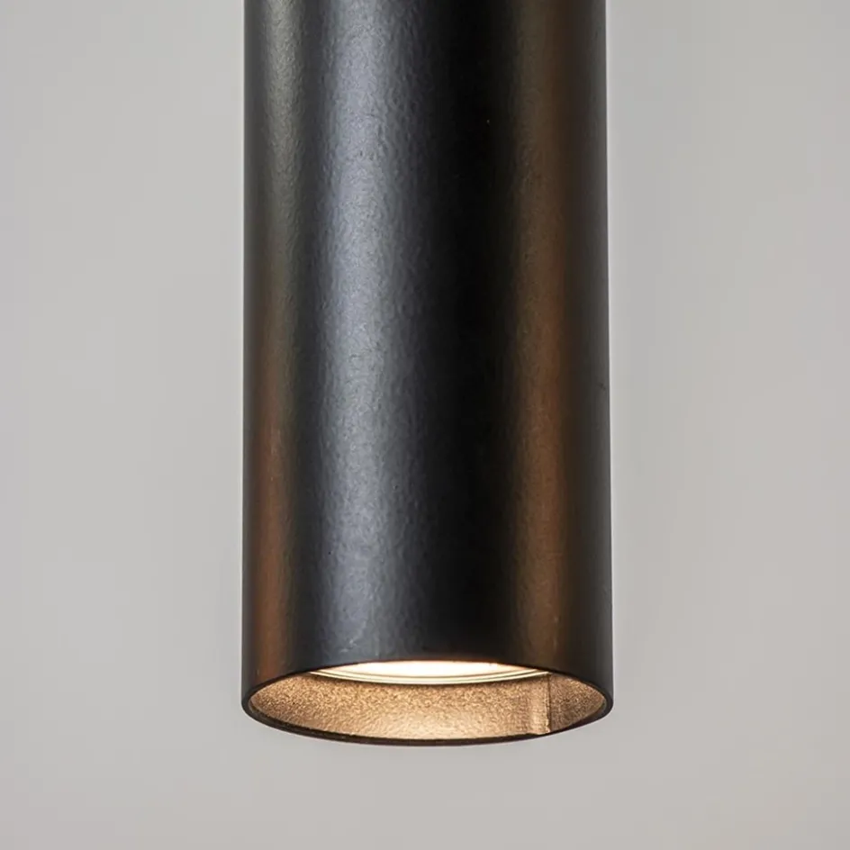 Ronde 3-lichts hanglamp cilinders mat zwart>Straluma Outlet