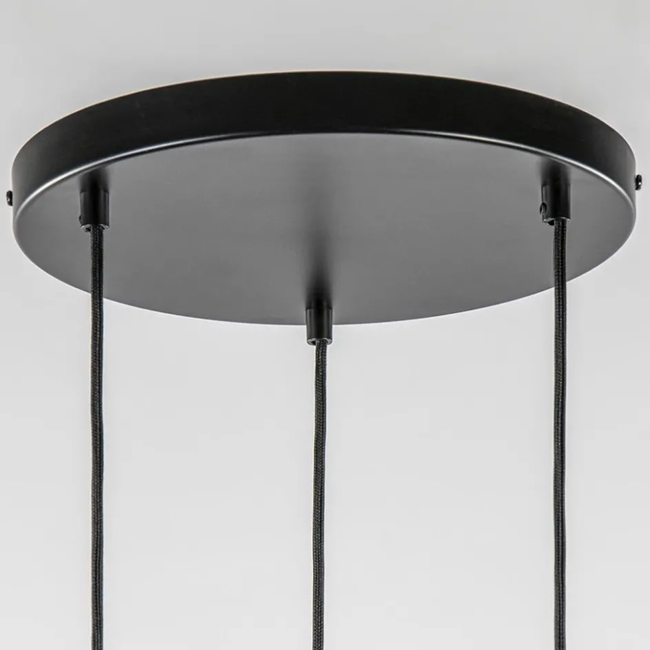 Ronde 3-lichts hanglamp cilinders mat zwart>Straluma Outlet