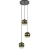 Ronde 3-lichts hanglamp golden gradient met zwart>Straluma New