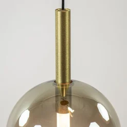Ronde 3-Lichts LED hanglamp met gold fading glas><noscript><img width=
