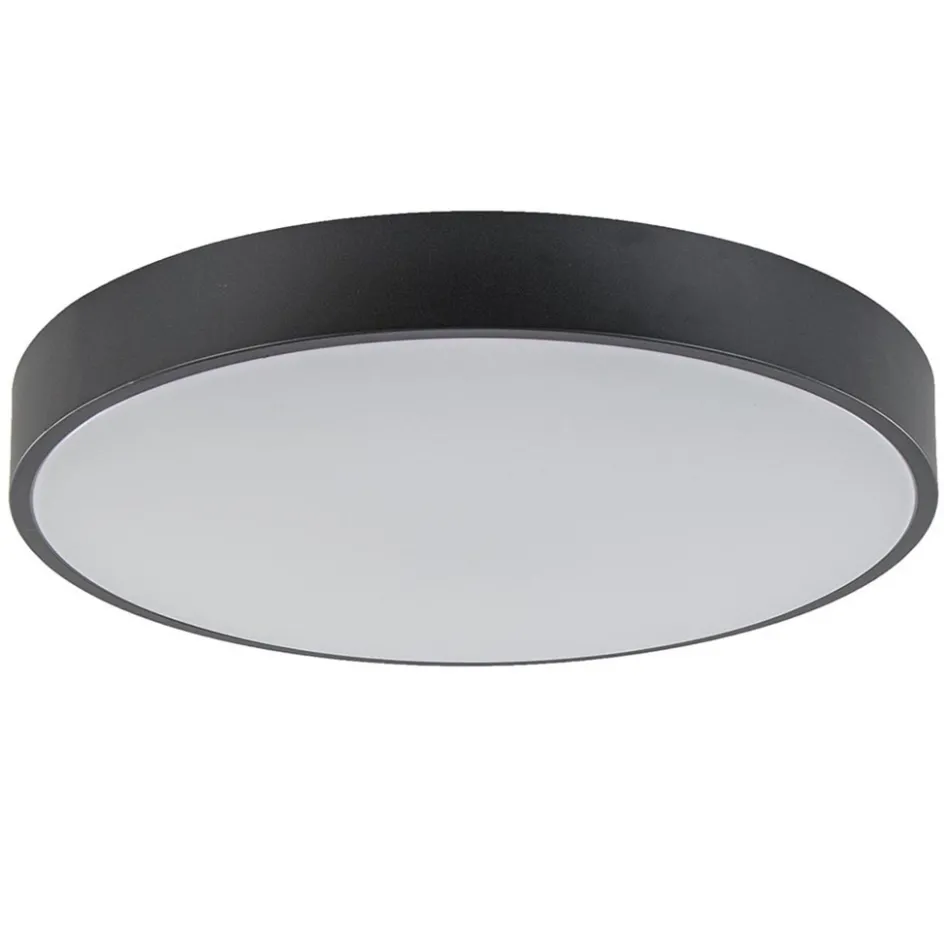 Ronde plafondlamp zwart inclusief LED en remote>Straluma Hot