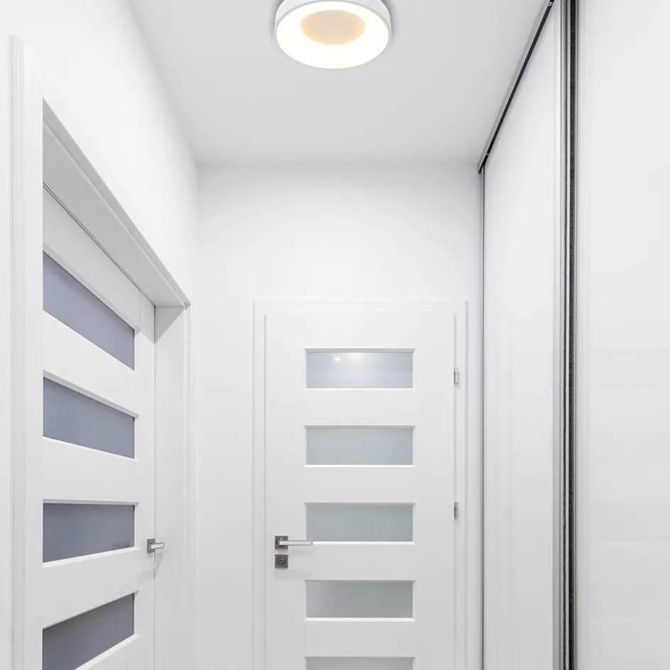 Ronde plafonnière wit inclusief LED>Straluma Best