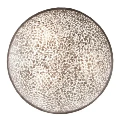 Ronde schelpen wandlamp wit/parelmoer 60 cm>Straluma