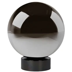 Ronde tafellamp smokey glas>Straluma Best