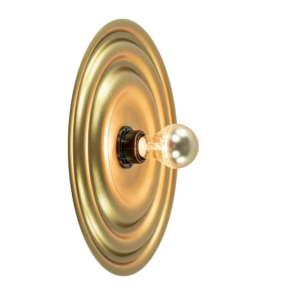 Ronde wand/plafondlamp gouden schaal>Straluma New