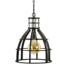 Ruw metalen hanglamp antiek zwart>Straluma Outlet